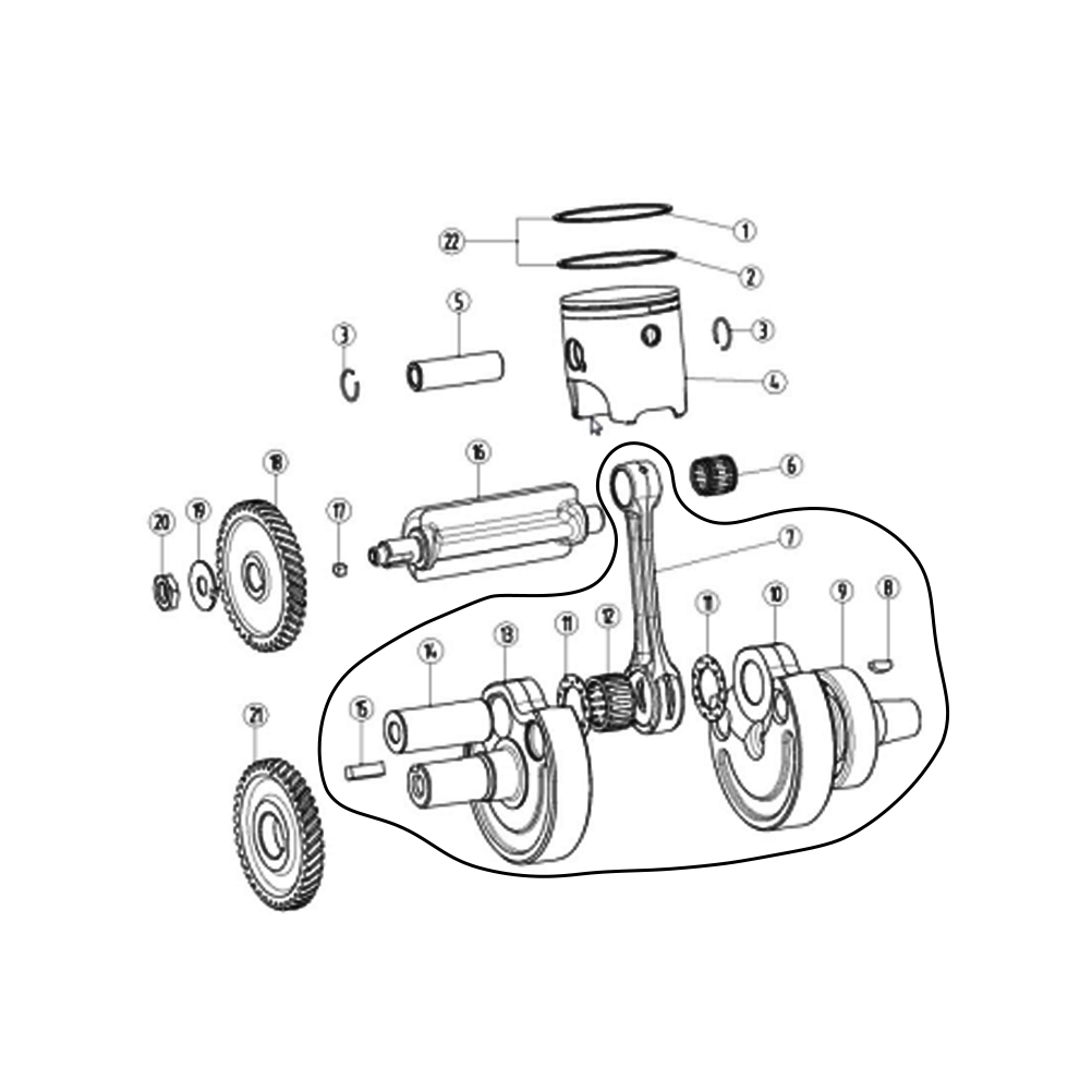 Ensemble de bielle de vilebreq - Motorcycle Crankshaft avis et prix