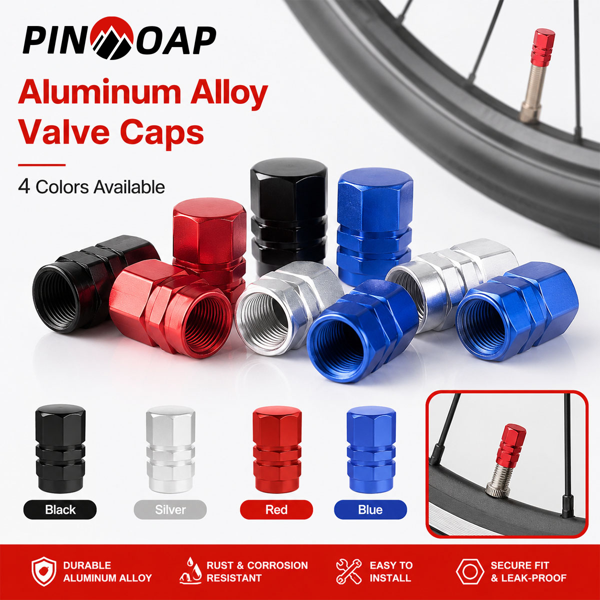 PINMOAP 4/12PCS Capuchons de v - Motorcycle Valve Cover avis et prix
